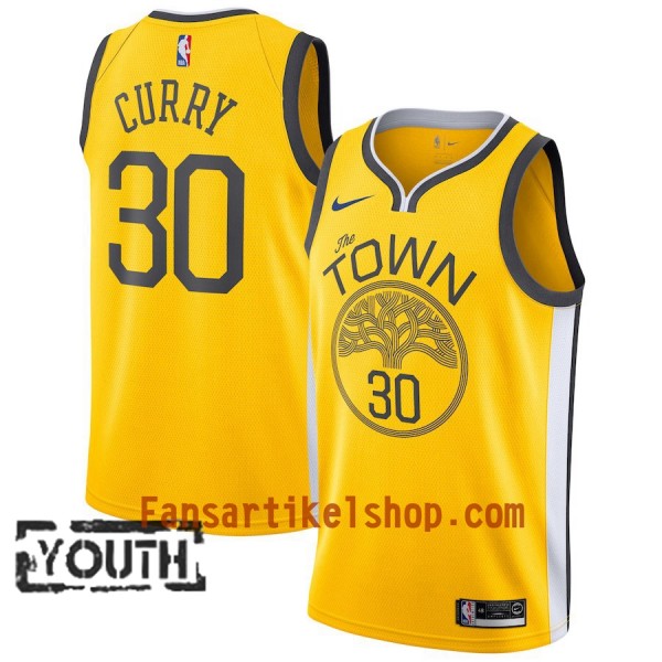 Golden State Warriors Trikot Stephen Curry 30 2018-19 Nike Gelb Swingman - Kinder Golden State Warriors Trikot Stephen Curry 30 2018-19 Nike Gelb Swingman - Kinder